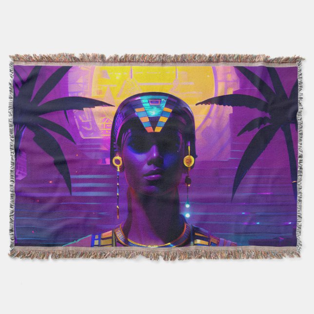 Cobertor Synthwave Pharaoh (Frente)