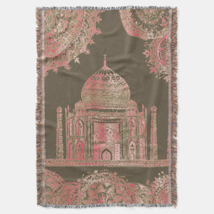 Cobertor Taj Mahal - Estilo Boêmiano Oriental