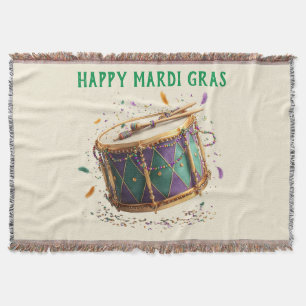 Cobertor Tambor Festivo de Mardi Gras