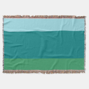 Cobertor Tanager Turquoise, Teal Blue e Kelly Green Horiz