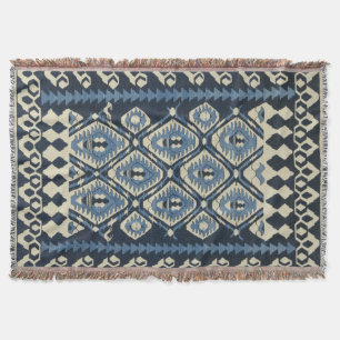 Cobertor Tapete Persa Turco Oriental Azul