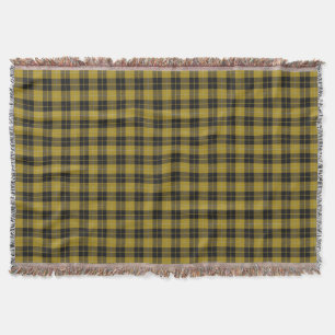 Cobertor Tartan Amarelo Preto Clan Escocês Barclay Vestido