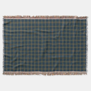 Cobertor Tartan dos azuis marinhos e do verde de Colquhoun