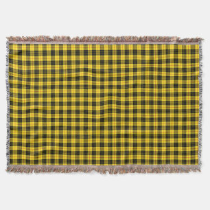 Cobertor Tartan escocês amarelo e preto do clã de MacLeod
