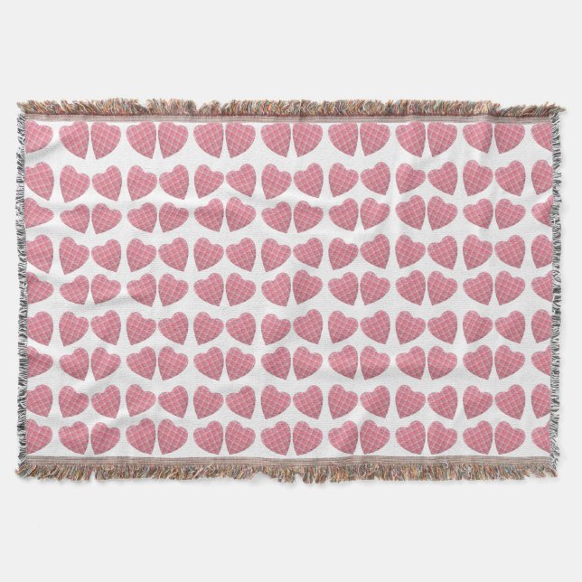 Cobertor Tartan Hearts (Frente)