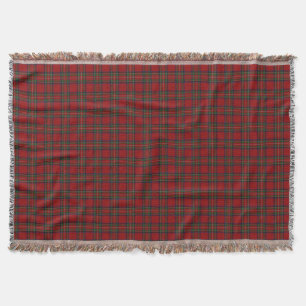 Cobertor Tartan vermelho real escocês de Stewart Stuart do