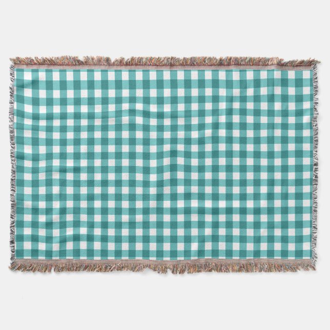 Cobertor Teal Gingham (Frente)