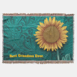 Cobertor Teather Tool Amarelo Girassol Amarelo Melhor Avó