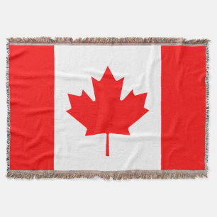 Cobertor tecido com bandeira canadense   Folha do 