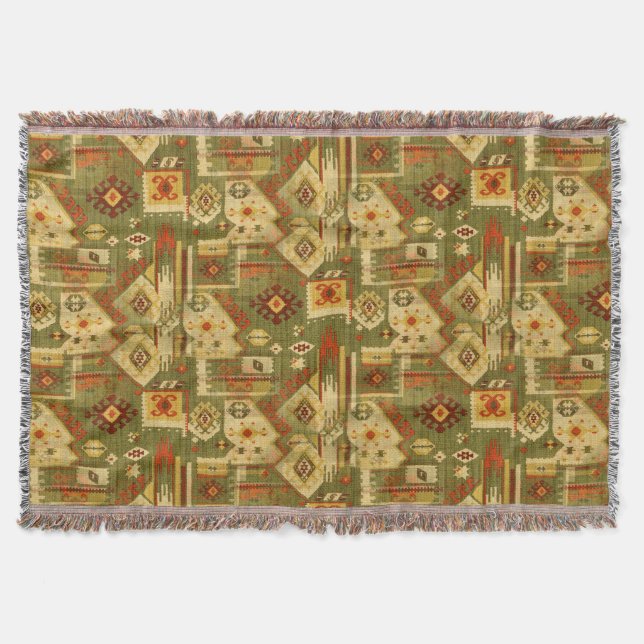 Cobertor Tecido tribal nativo americano I + suas ideias (Frente)