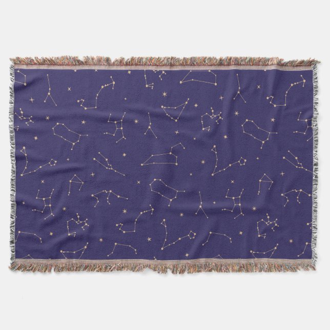 Cobertor Tema Celestial Dourado de Star Solareclipe (Frente)