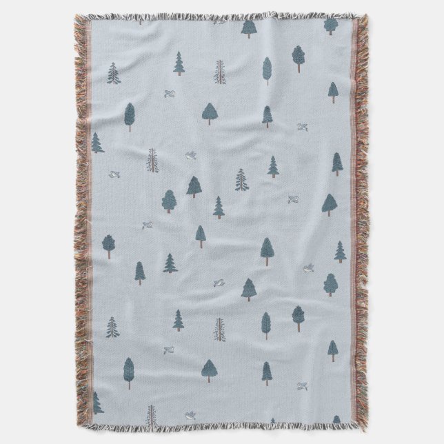 Cobertor Tema Montanha Cabin Decor Boys Room Blue Nursery (Frente Vertical)