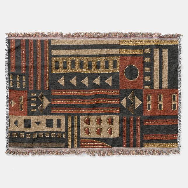 Cobertor Terracota Afrohemiar Tecido (Frente)