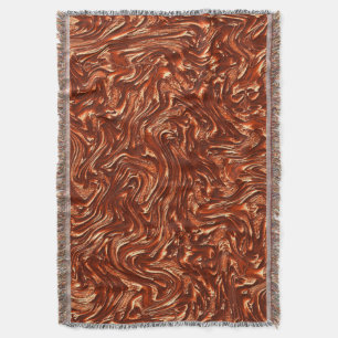 Cobertor Terrata marrom texturizada