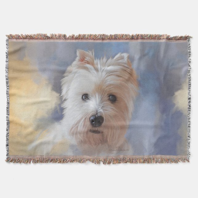 Cobertor Terrier Branco do West Highland (Frente)