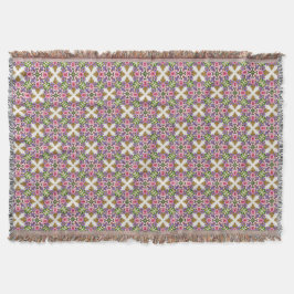 Cobertor Tesouro de Lavanda | Medalhão Floral Gracioso