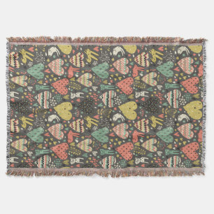 Cobertor Teste padrão bonito dos coelhos do amor com