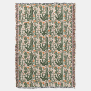 Cobertor Teste padrão colorido do cacto