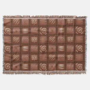 Cobertor Teste padrão do chocolate