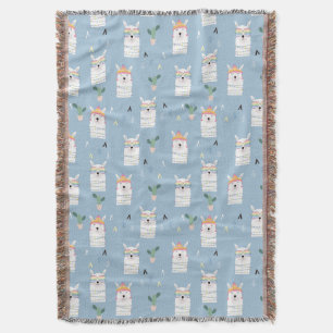 Cobertor Teste padrão do lama dos óculos de sol do