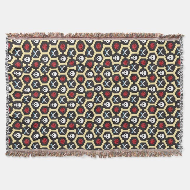 Cobertor Teste padrão do tema do bandido (Frente)