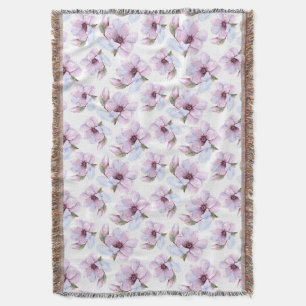 Cobertor Teste padrão floral romântico