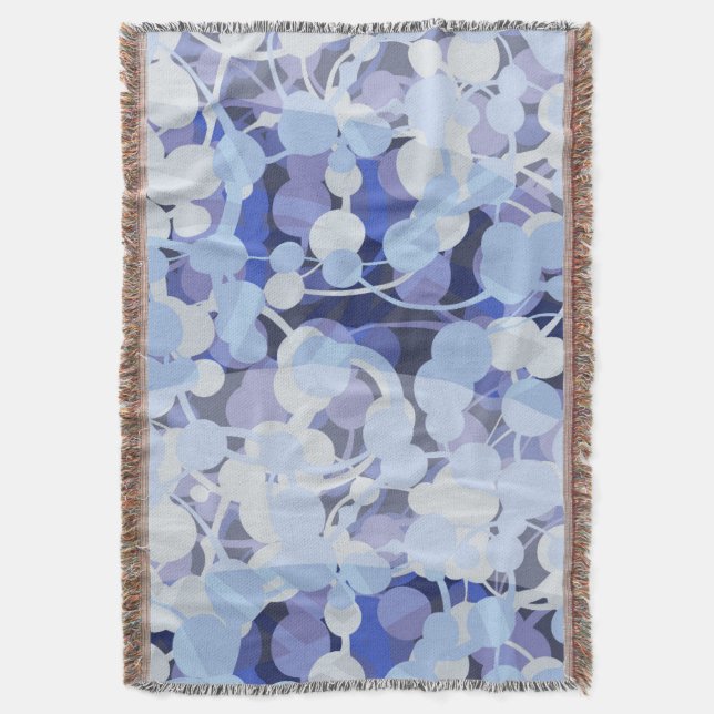 Cobertor Teste padrão roxo do micróbio (Frente Vertical)