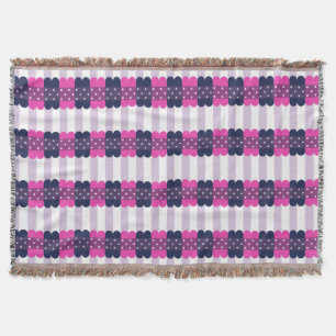 Cobertor Teste padrão roxo e cor-de-rosa bonito feminino