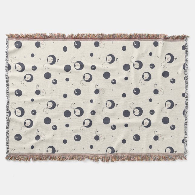 Cobertor Teste padrão tímido do elefante (Frente)