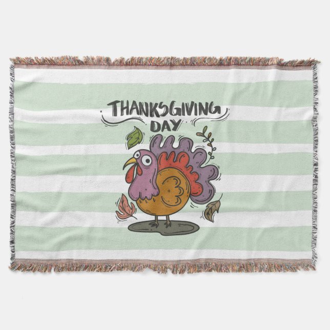 Cobertor Thanksgiving Day- Turkey (Frente)