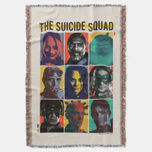 Cobertor The Suicide Squad Retro Grid With Harley Quinn