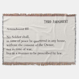 Cobertor Third Amendment Constitution Protest