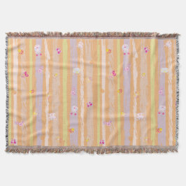 Cobertor Throw Blanket – Baby Joy & Creatures Pastel Animal