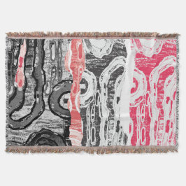 Cobertor Throw Blanket – Friction Lands Abstract Design