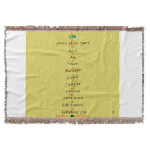 Throw Blanket Fruits of the Spirit