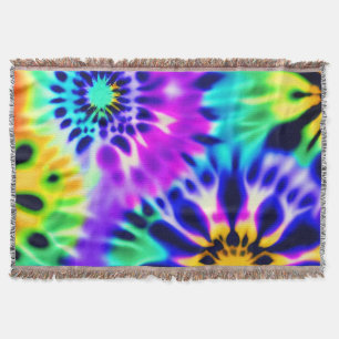 Cobertor Tie Dye Swirling Pattern Design