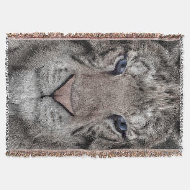 Cobertor Tigre Branco (Frente)