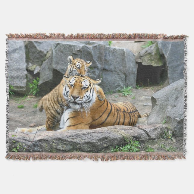 Cobertor Tigre E Cub Love (Frente)