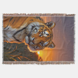 Cobertor Tigre no Sunset