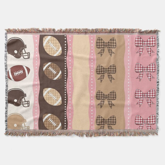Cobertor Toalha de Futebol Coquette com Estampa de Leopardo (Frente)