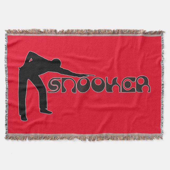 Cobertor TOCANDO fonte moderna SNOOKER + suas ideias (Frente)