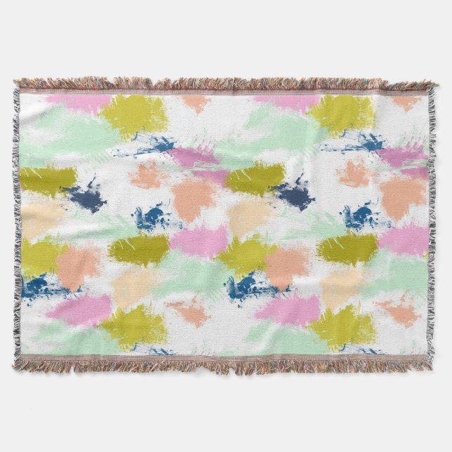 Cobertor Traços, tintas, tintas a óleo (Frente)