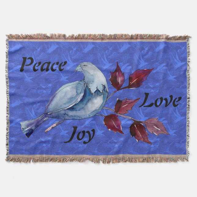 Cobertor Tranquilidade/Amor/Joy Dove Jogar Cobertura (Frente)