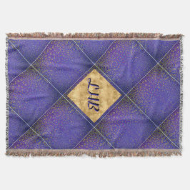 Cobertor Trellis Design Roxo