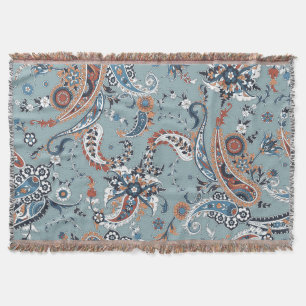 Cobertor Trendy Indian paisley: plano geral sem falhas.