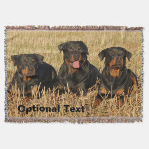 Cobertor Três Cães Rottweiler - Embalagem de Rotinas