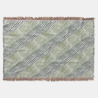 Cobertor Tribal Green Stripes Abstract Pattern 