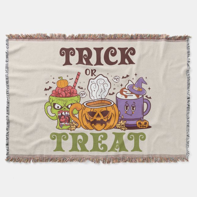 Cobertor Trick Ou Trate O Café (Frente)