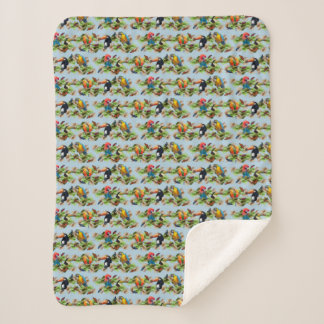 Cobertor Tropical Sherpa (Azul Claro)