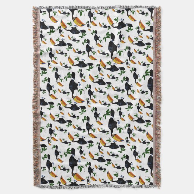 Cobertor Tropical Toucans - Playful Jungle (Frente Vertical)